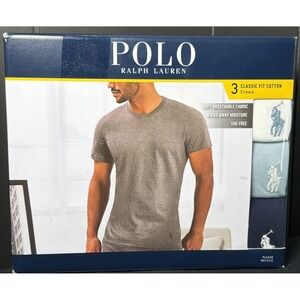 Polo Ralph Lauren Men's T-Shirts Size Sm Classic Fit Cotton Crews 3-Pack NEW